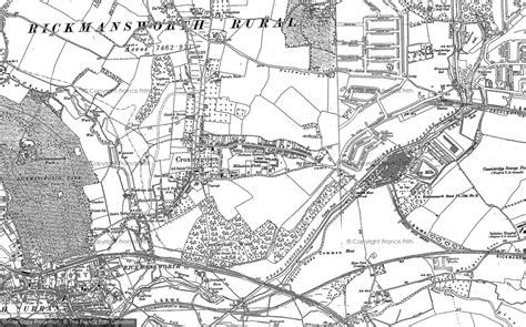 Historic Ordnance Survey Map of Croxley Green, 1913