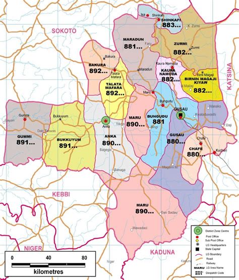 Zamfara State Zip Code Map