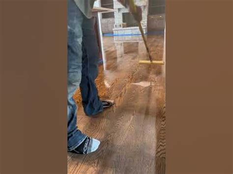 Water Based Finish Application! Duraseal Dark Walnut On Red Oak! - YouTube