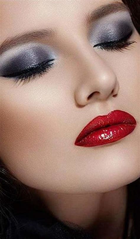 Smokey Eyes with Red Lips thats Sensous & Seductive | Pink eye makeup, Red lip makeup, Summer makeup