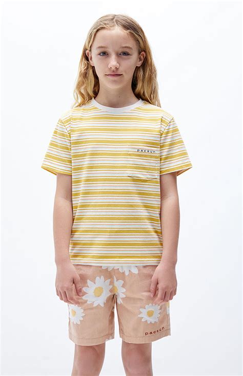 PacSun Kids Orange Striped T-Shirt | PacSun