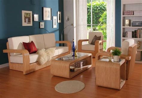 Modern Wooden Sofa Set Designs For Living Room : Simple Wooden Sofa Set ...