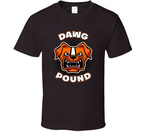 Cleveland Browns Dawg Dog Pound Football T Shirt