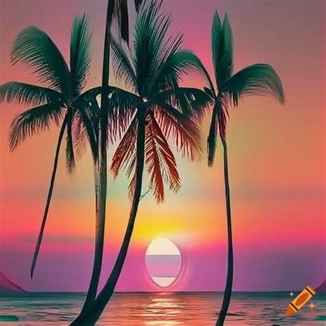 Sunset beach palm trees iphone wallpaper hd is free iphone wallpaper ...