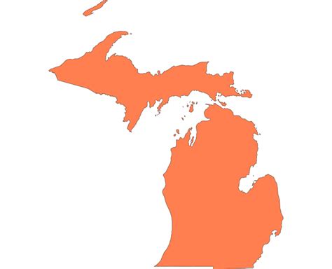 Michigan State Outline | SVG and PNG Download