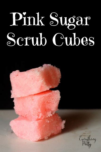 Pink Sugar Scrub Cube Recipe - Everything Pretty