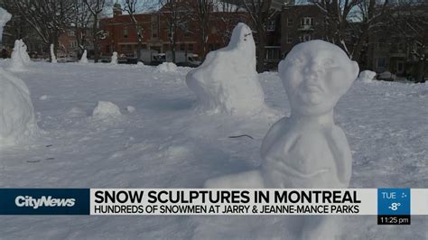 Snow sculptures in Montreal