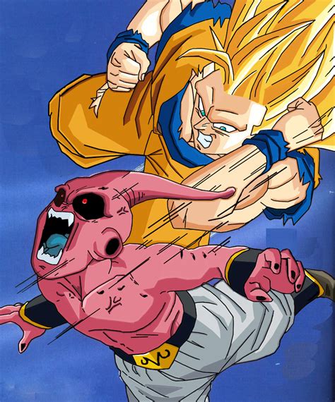 The Final Battle Begins Buu vs. Goku by poseidon59 on DeviantArt