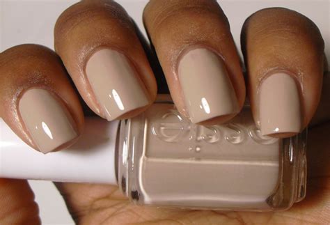 A proper neutral nail color for caramel-colored ladies. Essie Nail Polish. Subtle and elegant ...