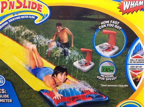 Almost bought this water slide for its advertised speeds : funny