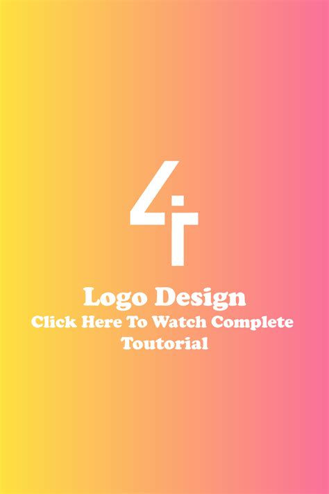 4 Letter Marked Logo Design Complete Tutorial!