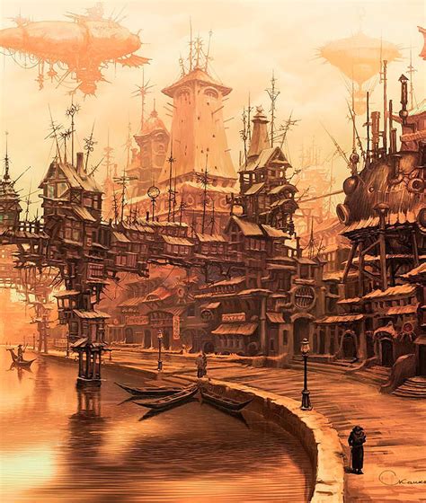 the art of animation | Steampunk city, Steampunk art, Fantasy landscape