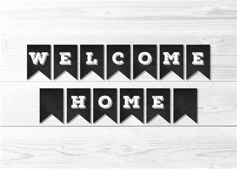 Welcome Home Chalkboard Banner -- Welcome Home Banner, LDS Missionary, Homecoming Party Banner ...