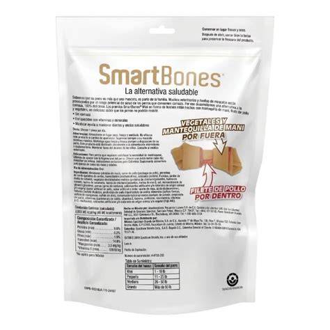 SmartBones Huesos Sabor Maní para Perro | Laika Mascotas