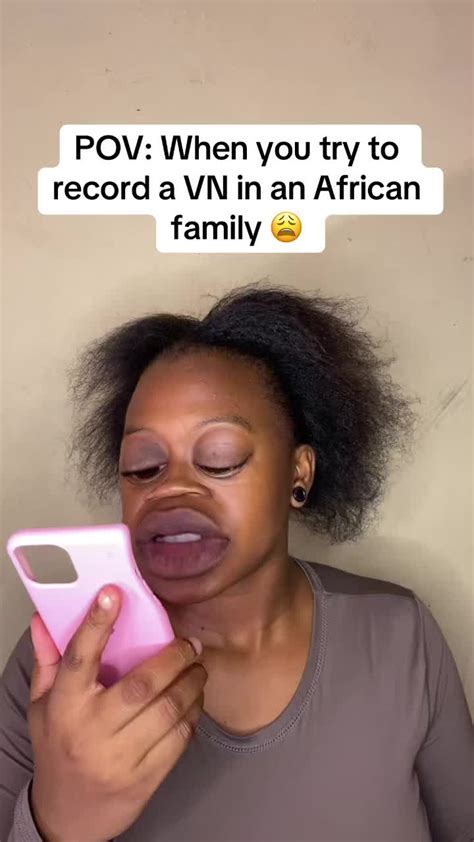Recording a VN in an African Family: A Humorous POV | TikTok