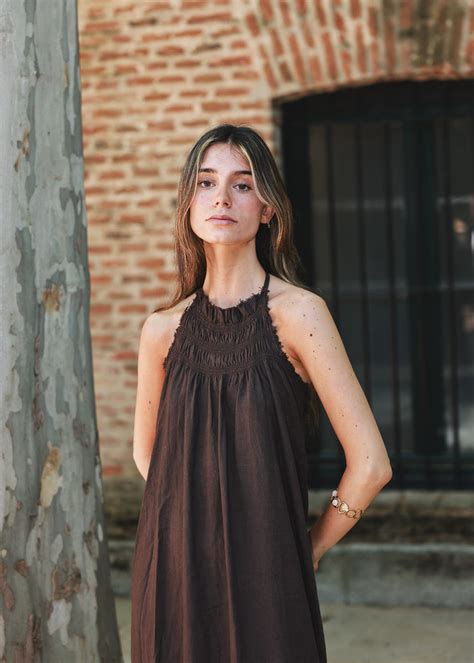 vestido elaia marron moccachica