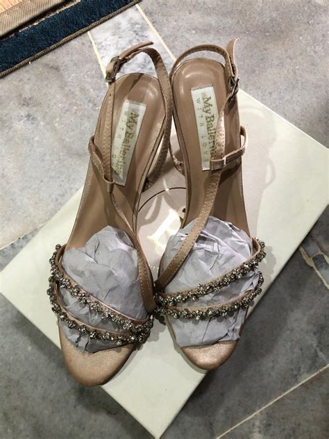 My Ballerine Angeline comfy heels - nude, Women's Fashion, Footwear