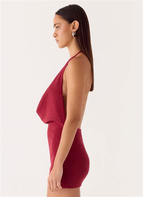 Annalise Beaded Mini Dress - Wine – Peppermayo Europe