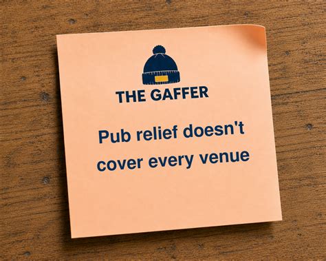 business rates    pubs  restaurants