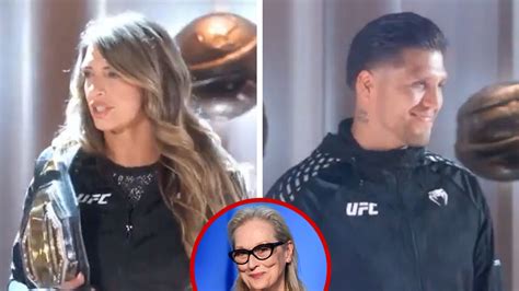 UFC Stars Brian Ortega, Mackenzie Dern Act As Security During Golden