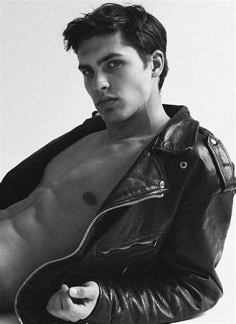 Image tagged with male model, bad boy, black leather