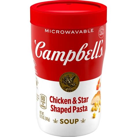 Campbell Sipping Soup, Chicken Soup with Star-Shaped Pasta, 10.75 oz