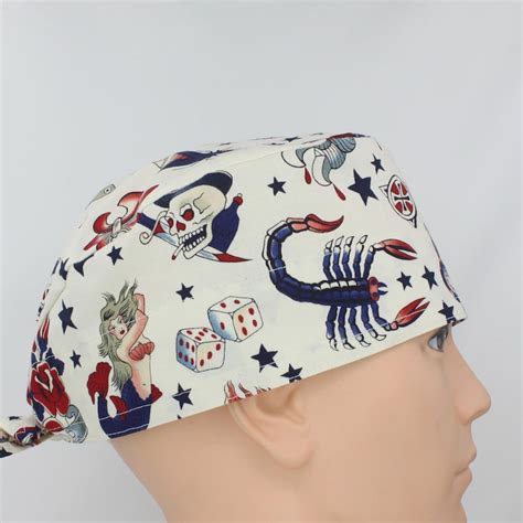 Tattoo Scrub Caps for Women - Etsy