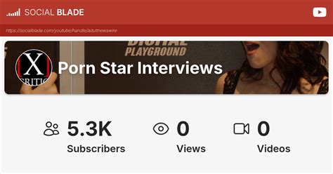 Porn Star Interviews's YouTube Statistics - Social Blade