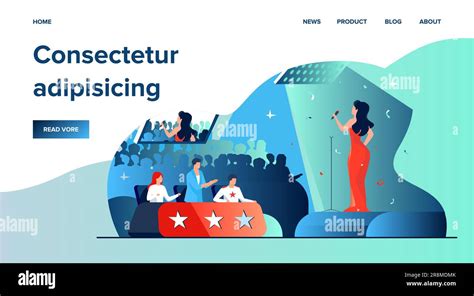 Young woman performing in Stock Vector Images - Alamy