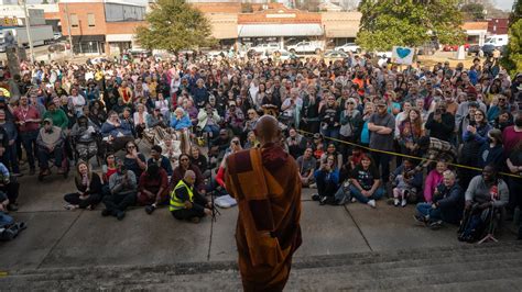 Buddhist monks and their dog captivate Americans while walking for