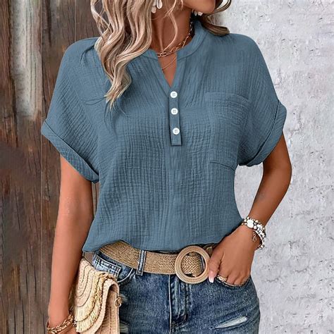 Casual Batwing Sleeve Pocket Patched Work Shirt - Double-layer Wrinkled ...