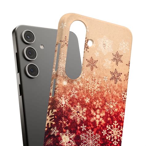 For Samsung Galaxy S21, Hard Shell Case, Xmas Snowflake 2 Print, USA ...