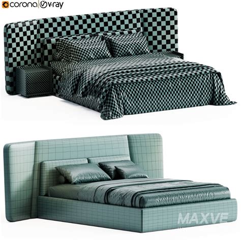 Coventry Naked Alivar Bed 3D model Maxve
