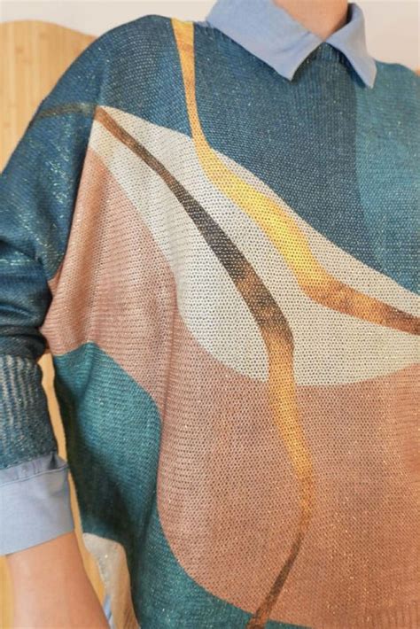 Raven Relaxed Knit Top Riley Teal /30=