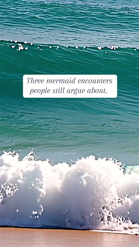 “3 mermaids or sirens caught on camera to stoke your wonder. How would