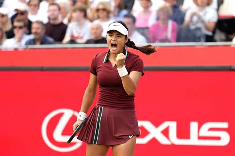 Emma Raducanu cruises to first-round win at Queen’s – but greater test