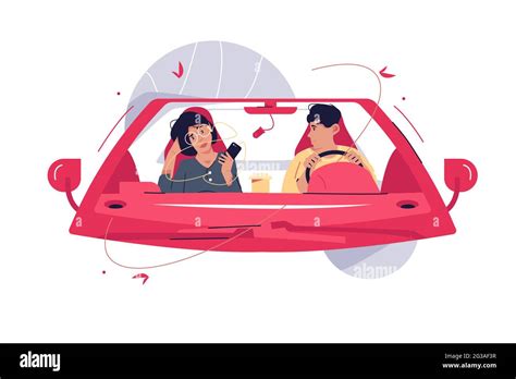 Woman driving car in Cut Out Stock Images & Pictures - Alamy