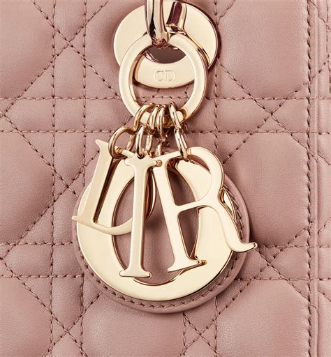 Small Lady Dior My ABCDior Bag Blush Cannage Lambskin | DIOR