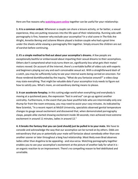 PPT - why watching porn together can be good for your relationship