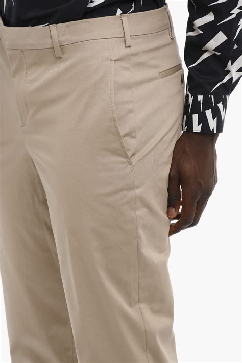 Neil Barrett Slim Fit Chino Pants with Elastic Cuff men - Glamood Outlet