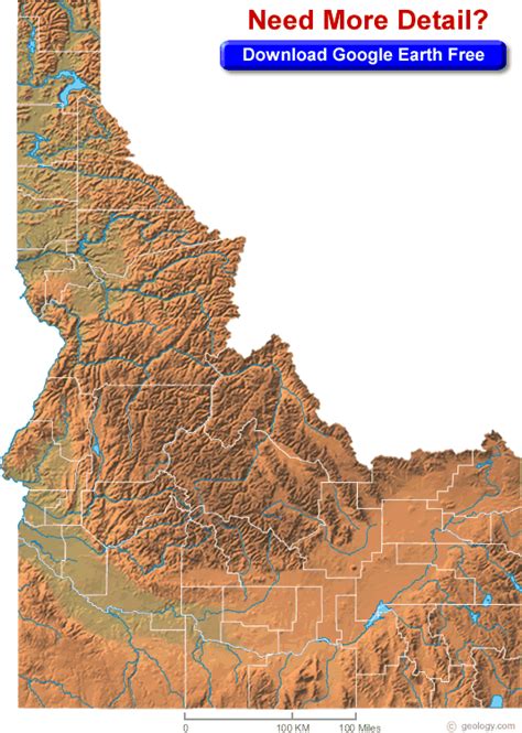 Idaho Map - United States