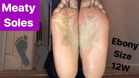 Size 12 Ebony MEATY Soles - YouTube
