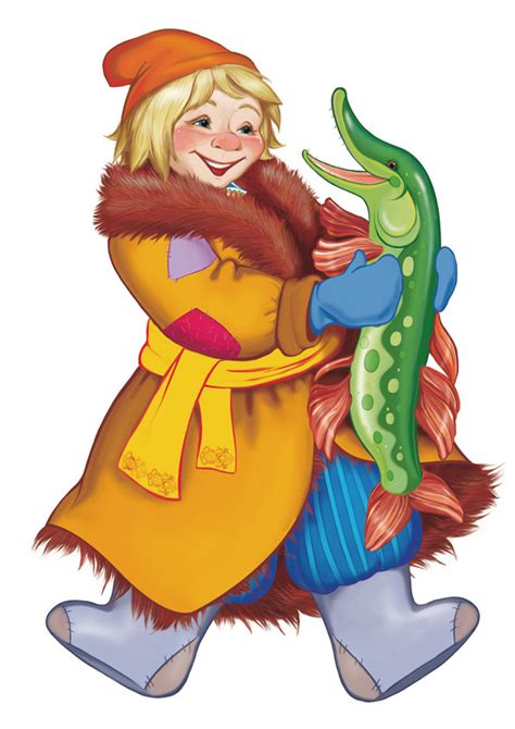 Иллюстрация Емеля в стиле классика | Illustrators.ru