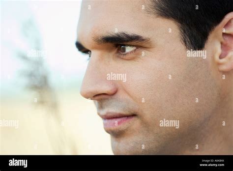 face of young man in profile Stock Photo - Alamy
