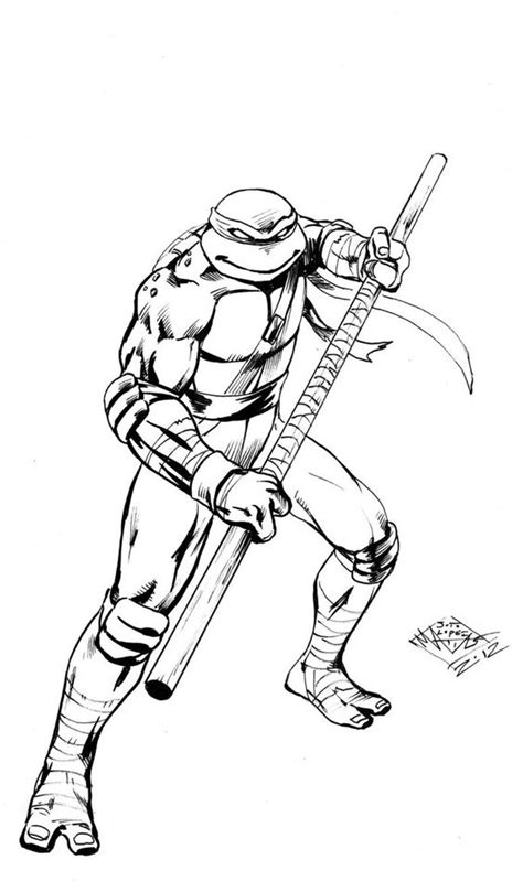 Leonardo Ninja Turtle Drawing at GetDrawings | Free download