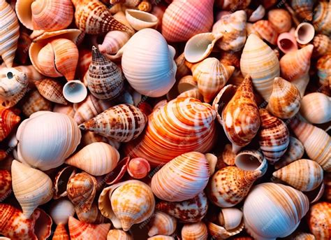 premium ai image  beauty   shells  beautiful colours