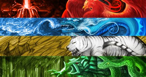 Four Holy Beasts by Mengluoli on DeviantArt
