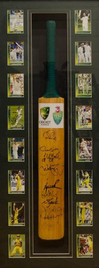 Signed Cricket Bats: Australian & NSW Teams in Frames - Sporting ...