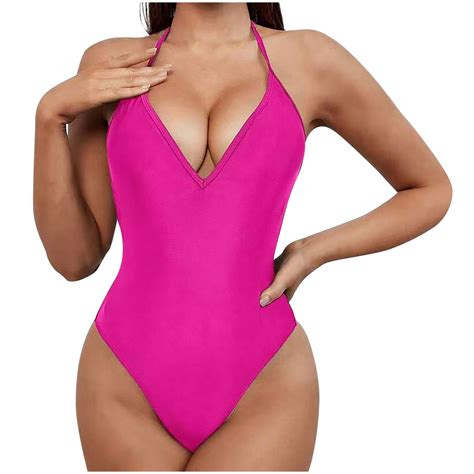 Arnsht High Cut Thong One Piece Sexy Swimsuit Low Back Cheeky Bathing