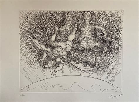 Enrico Baj - Italian Surrealist Aquatint Etching Enrico Baj Pop Art